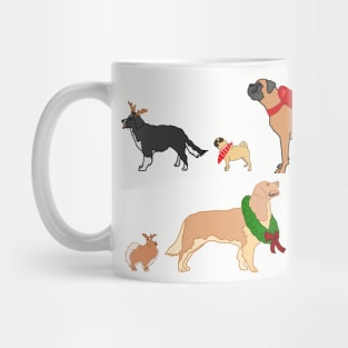 Festive doggos 1 Mug